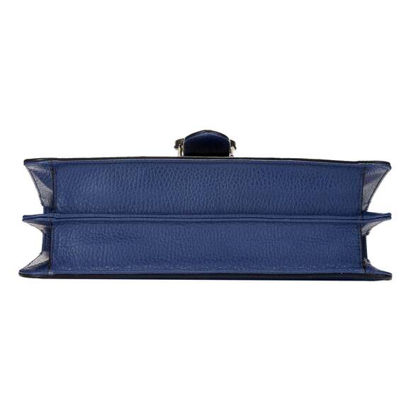 Gucci Dollar Interlocking GG Blue Leather Medium Chain Shoulder - Picture 6 of 8